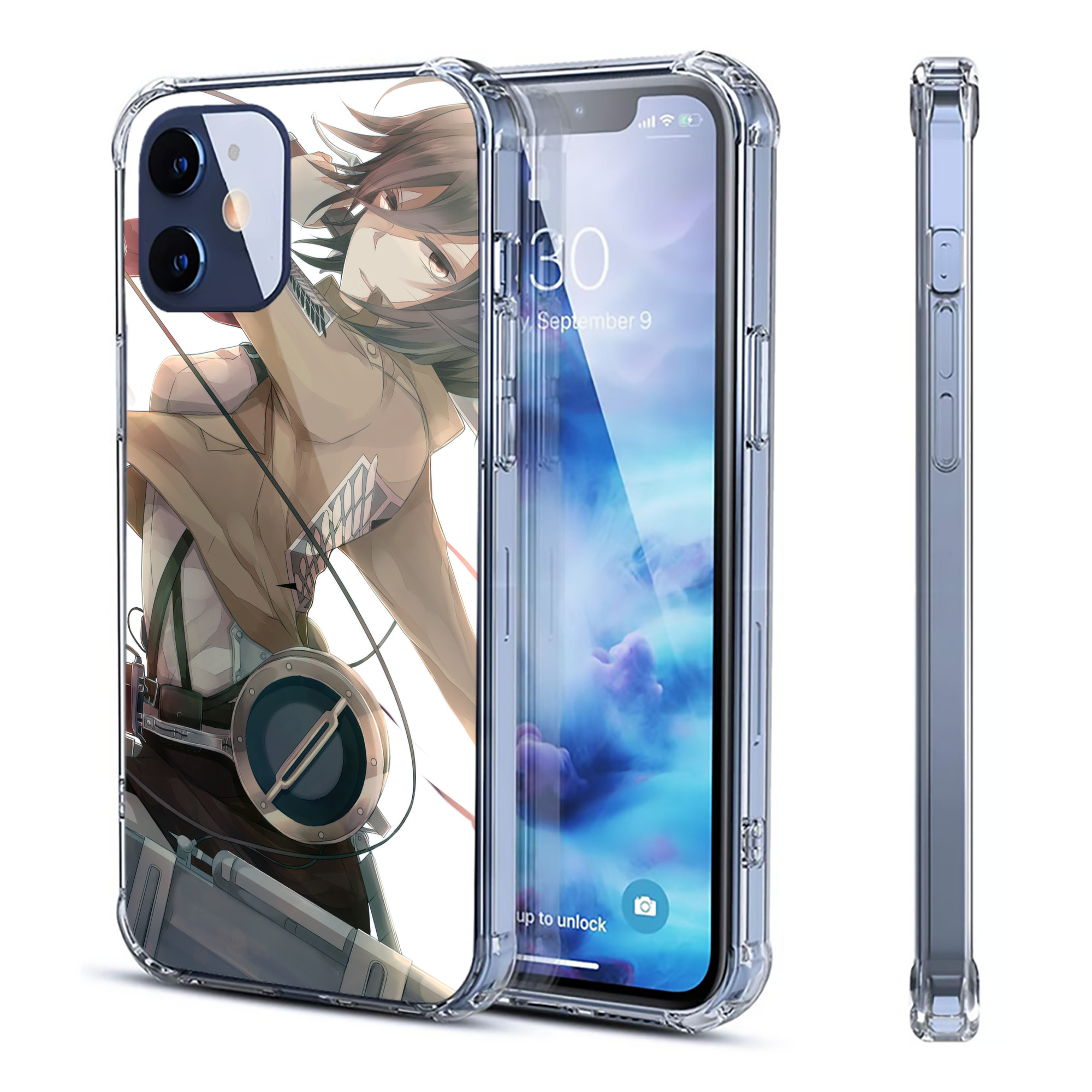 （画像用） 進撃の巨人 Attack on Titan 【iPhone 12シリーズ対応】透明スマホケース（クリアソフトケース）